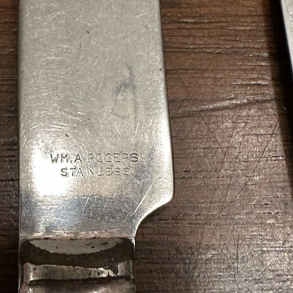 Wm Rogers A1 Plus 1934 Oneida Malibu Flatware 28 pc Silverplate Art deco fork - Picture 7 of 9